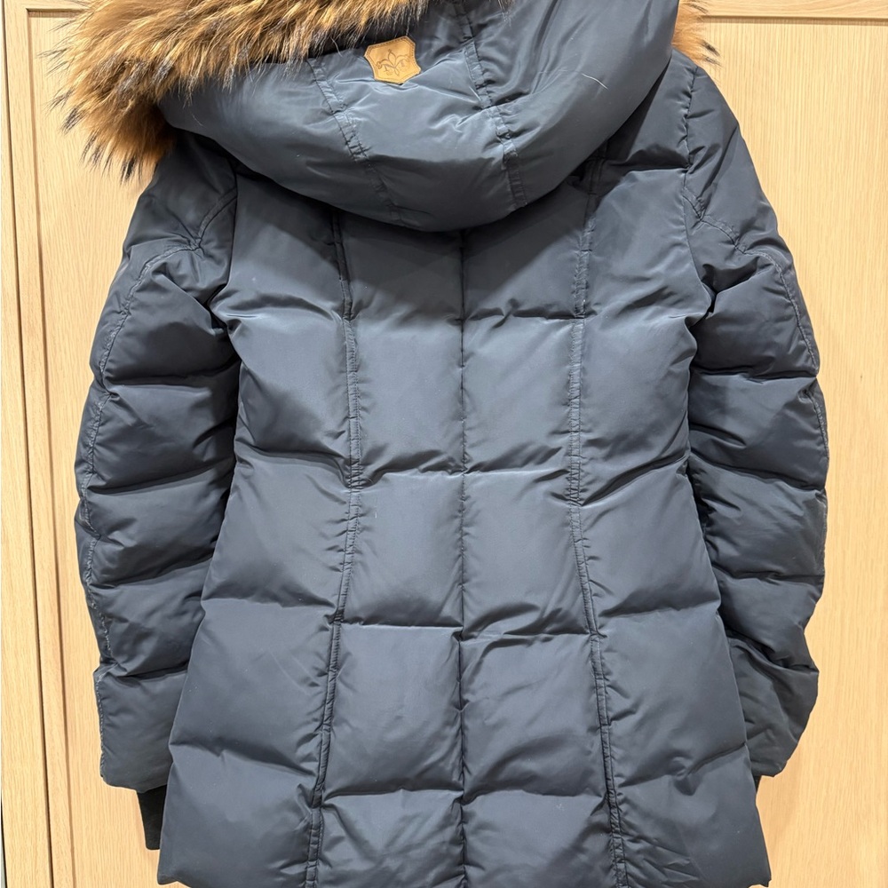 Mackage Navy Puffer with real fox Fur Trim collar - Picture 5 of 5